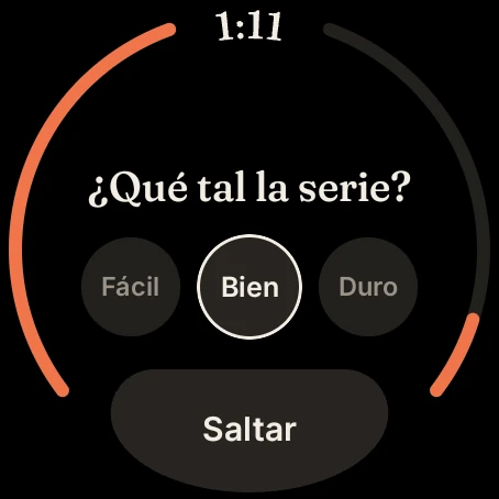 Iro en un reloj con Wear OS.